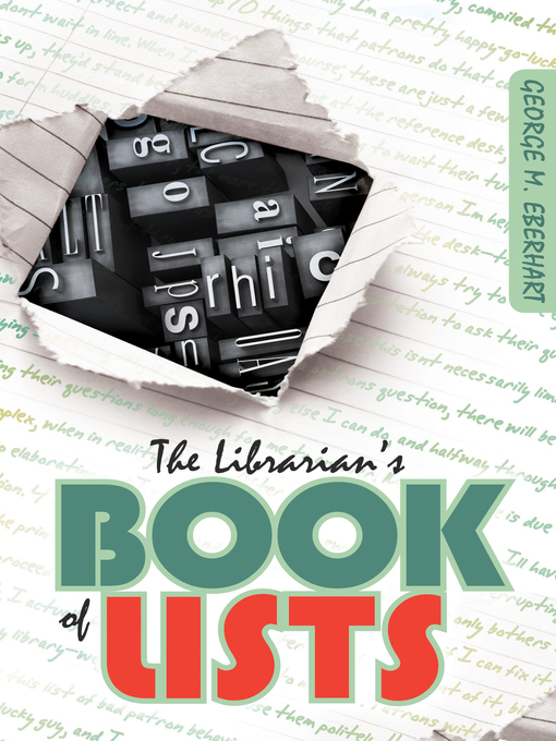 Title details for The Librarian's Book of Lists by George M. Eberhart - Available